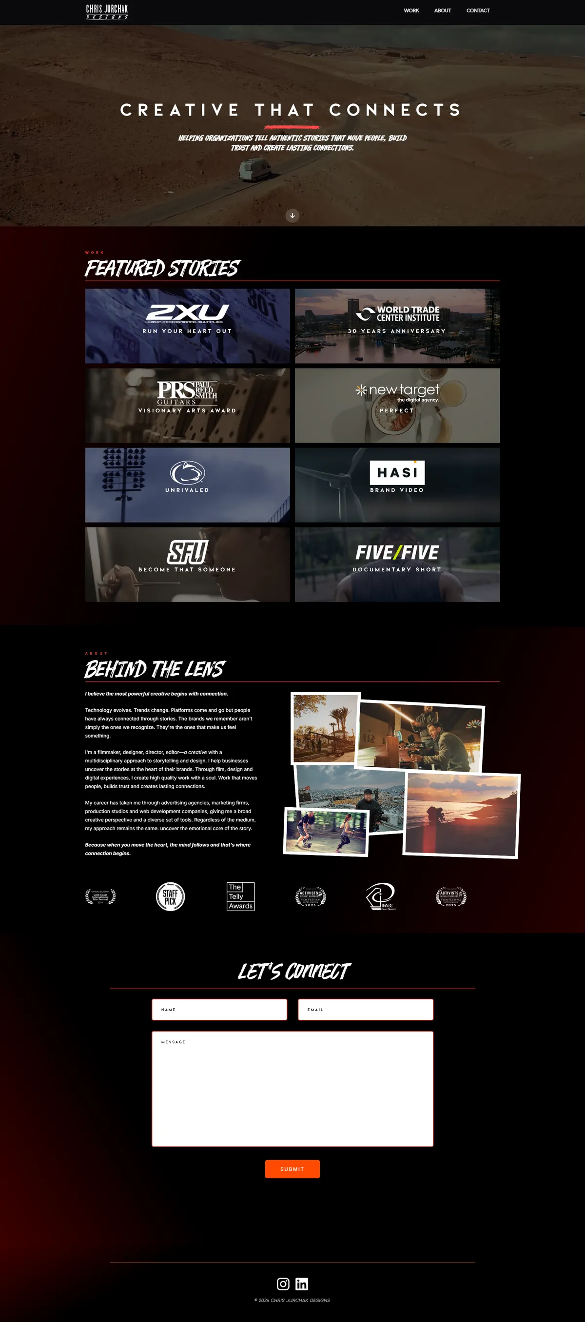 Chris Jurchak Designs website by WebVerix